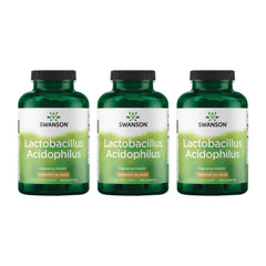 Swanson Lactobacillus Acidophilus bottle front view supports daily digestive comfort.