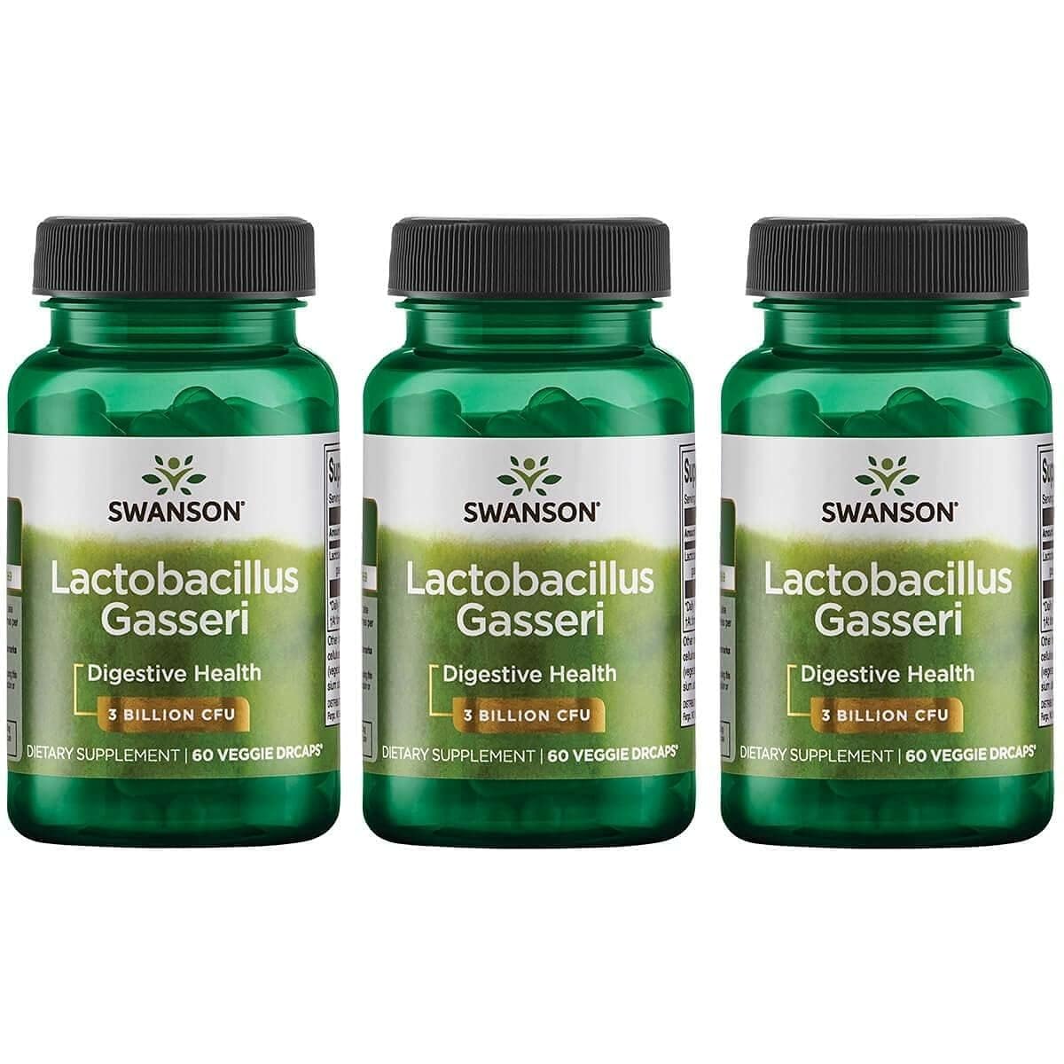 Swanson Lactobacillus Gasseri bottle front view for daily gut support