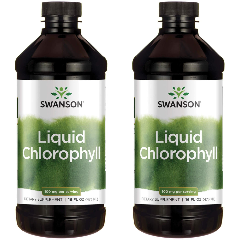 Swanson Liquid Chlorophyll bottle pour for natural energy and immune support