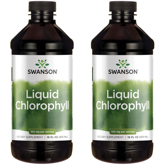 Swanson Liquid Chlorophyll bottle pour for natural energy and immune support