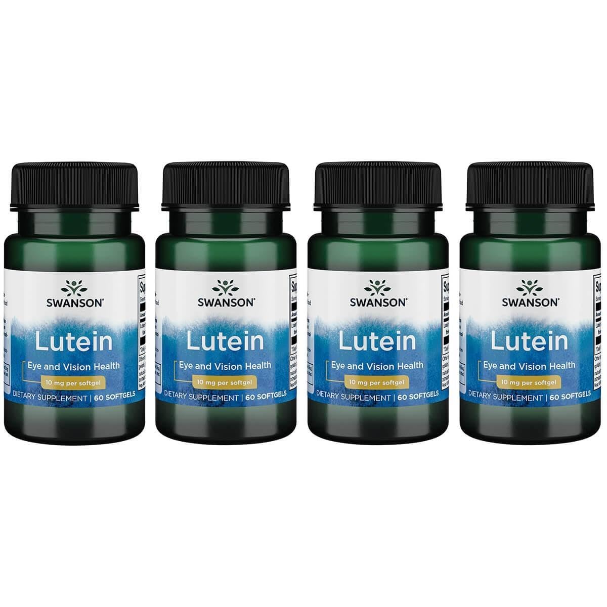 Swanson Lutein 10 mg 60 sgels, vision support for healthy eyes