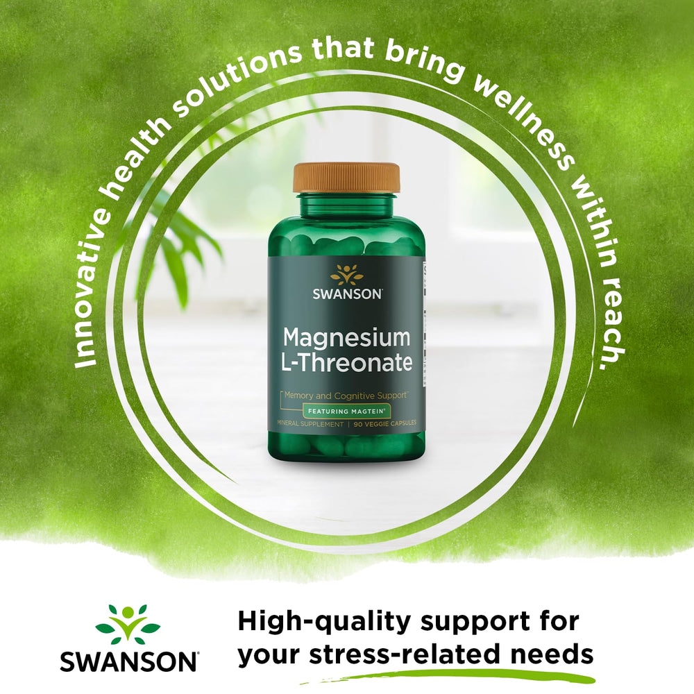 Swanson Magnesium L-Threonate capsules ready for daily cognitive health use
