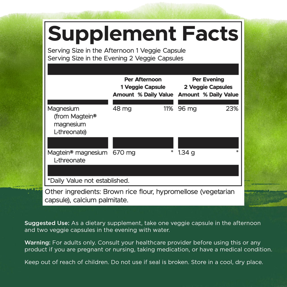 Swanson Magnesium L-Threonate dose with water demonstrates simple afternoon or evening routine.