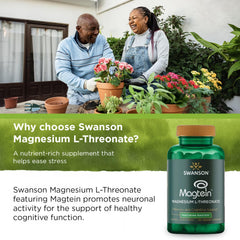 Swanson Magnesium L-Threonate package box on display for brain health.