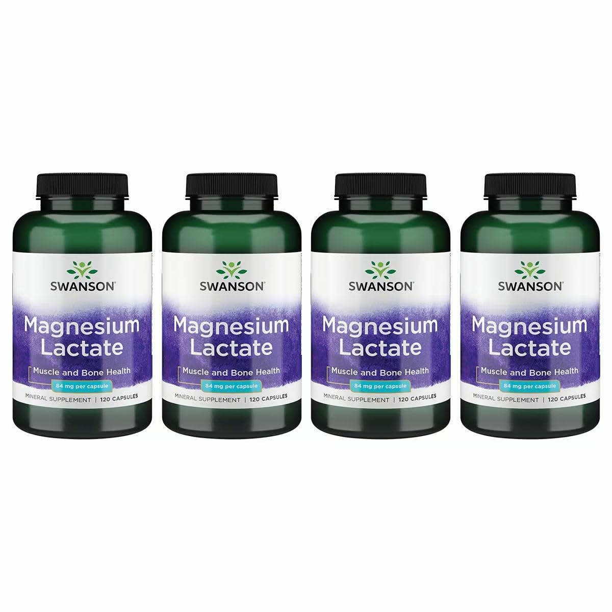 Swanson Magnesium Lactate bottle pour, convenient daily mineral support