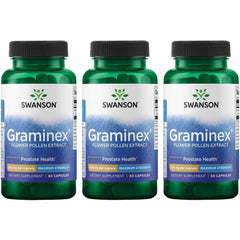 Swanson Graminex pollen extract bottle for prostate and urinary wellness