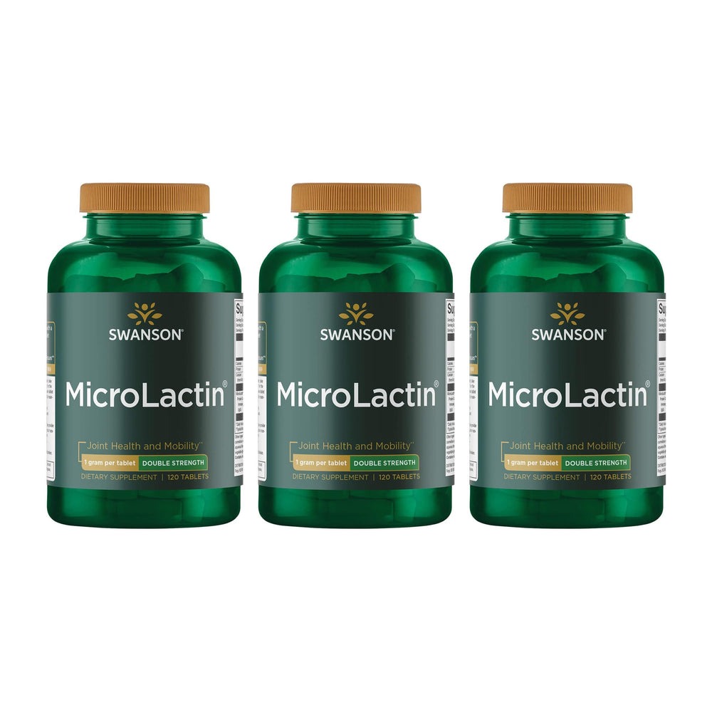 Swanson Microlactin 1000mg bottle front view supports daily joint comfort