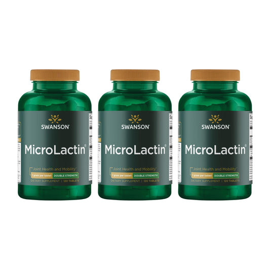 Swanson Microlactin 1000mg bottle front view supports daily joint comfort