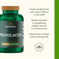 Graphic showing GMP certification and quality focus for Swanson Microlactin