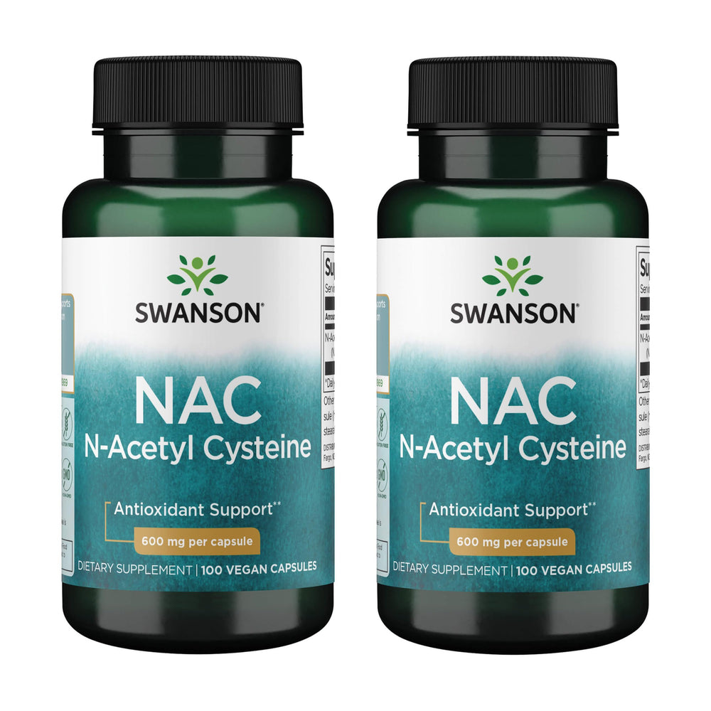 Swanson NAC 600 mg bottle for daily antioxidant support
