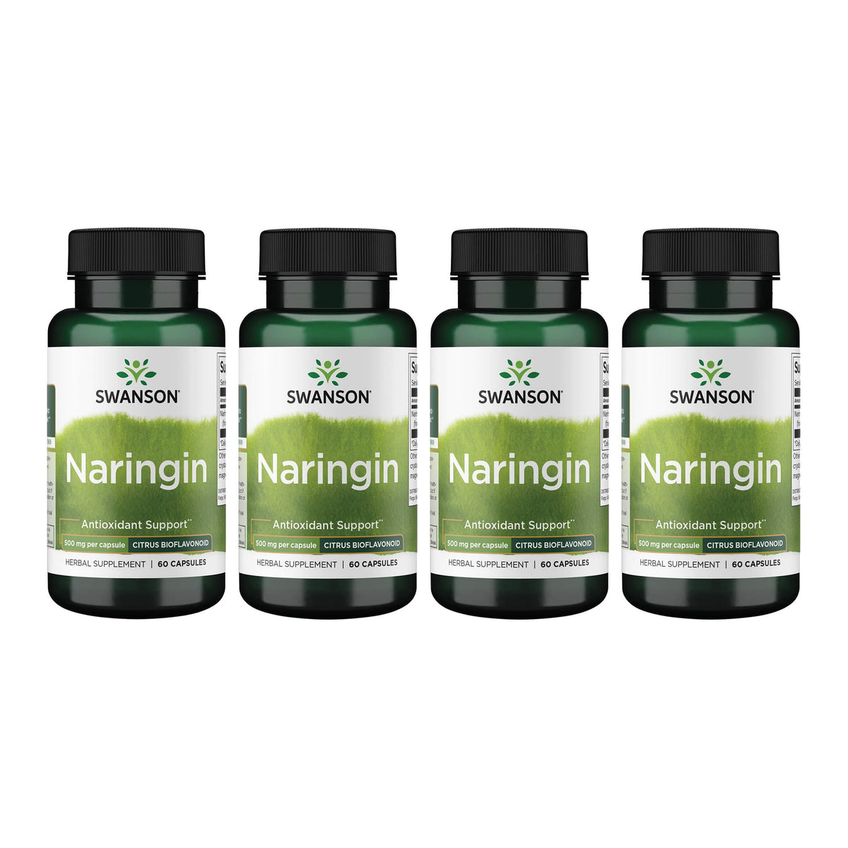 Swanson Naringin 500 mg capsules bottle front showing citrus bioflavonoid support