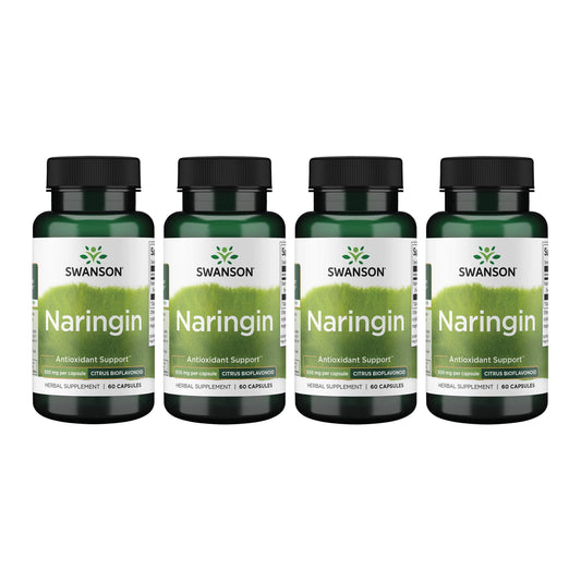 Swanson Naringin 500 mg capsules bottle front showing citrus bioflavonoid support