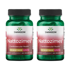 Swanson Nattozimes triple-strength 195 mg bottle shown for enzyme support