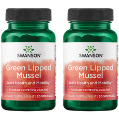 Swanson New Zealand Green Lipped Mussel Oil bottle pour supports joint comfort and mobility