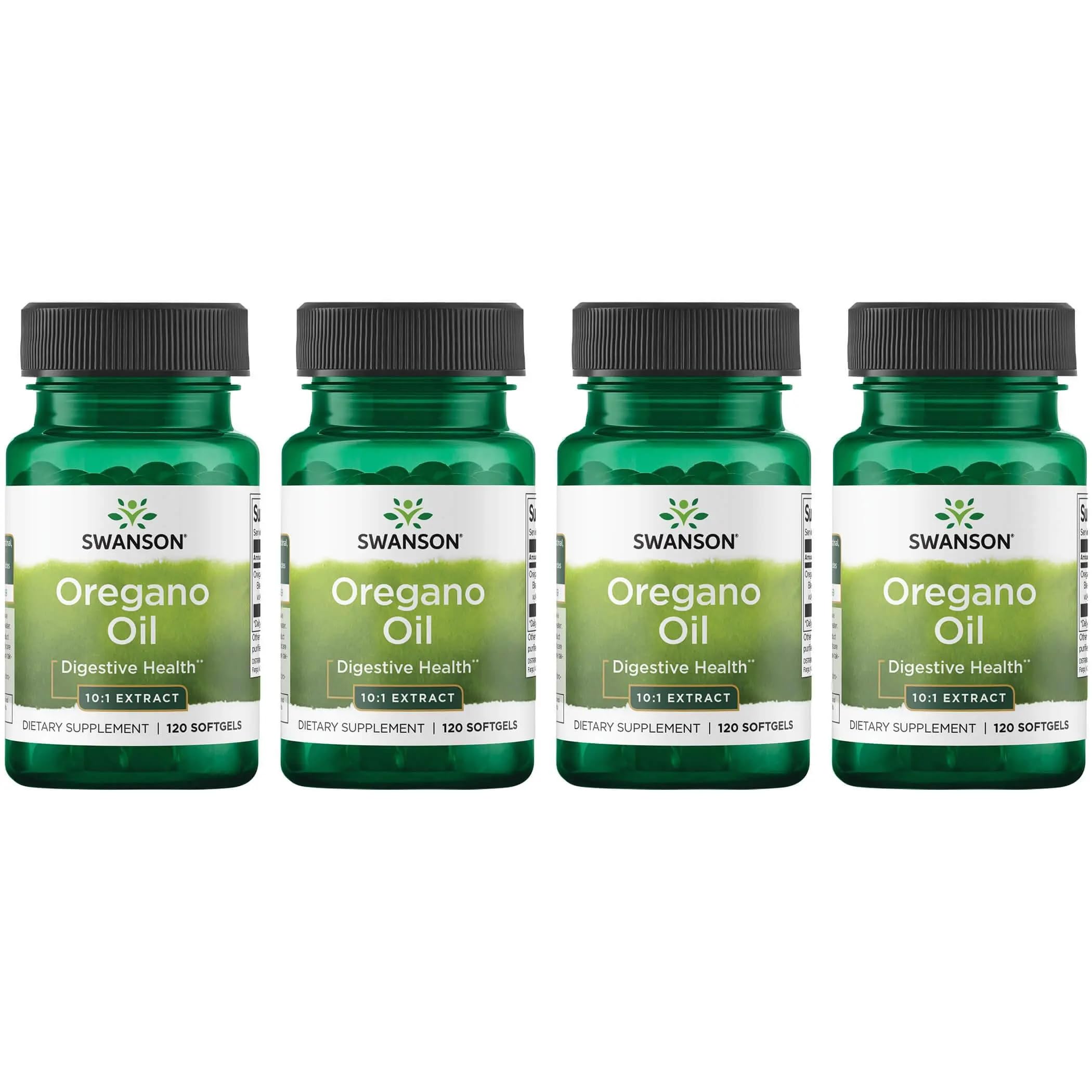 Swanson Oregano Oil 10:1 extract bottle for digestive support.