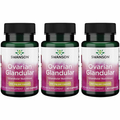 Swanson Ovarian Glandular bottle front — easy daily capsule for wellness routines.