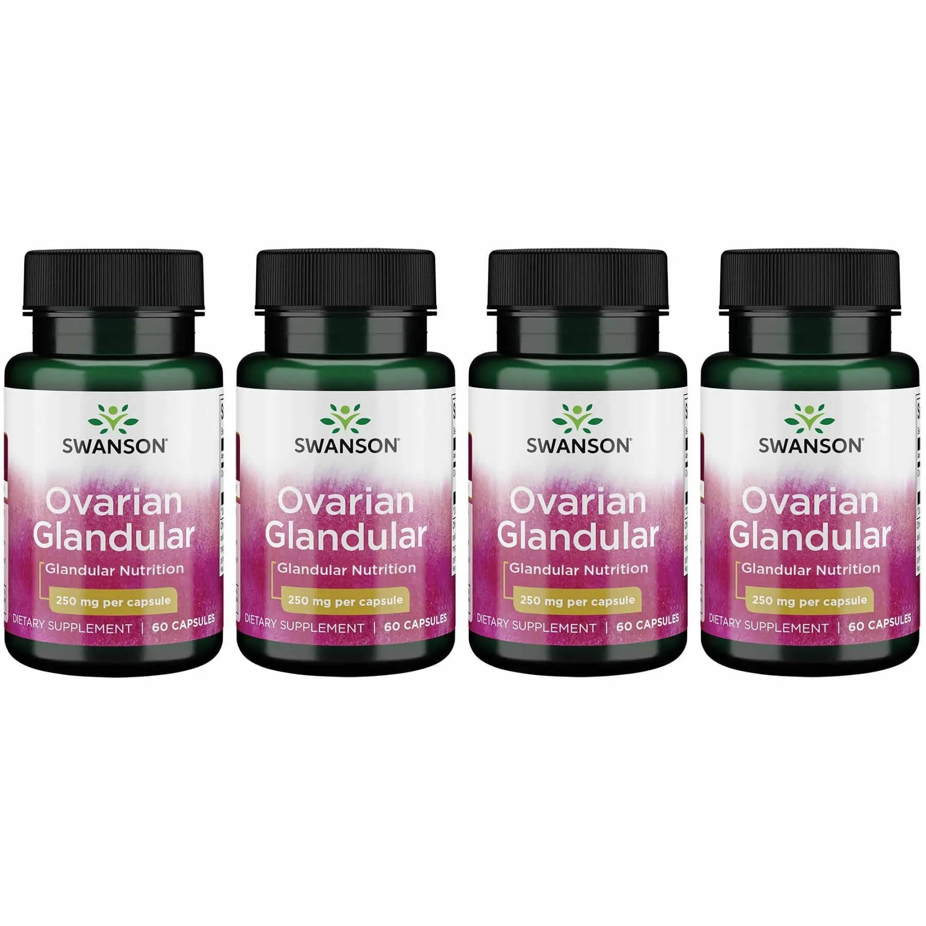 Swanson Ovarian Glandular bottle and label signaling premium wellness support.