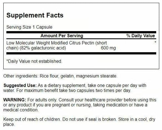 Close-up of Swanson PectiPure capsules emphasizing convenient daily fiber support.