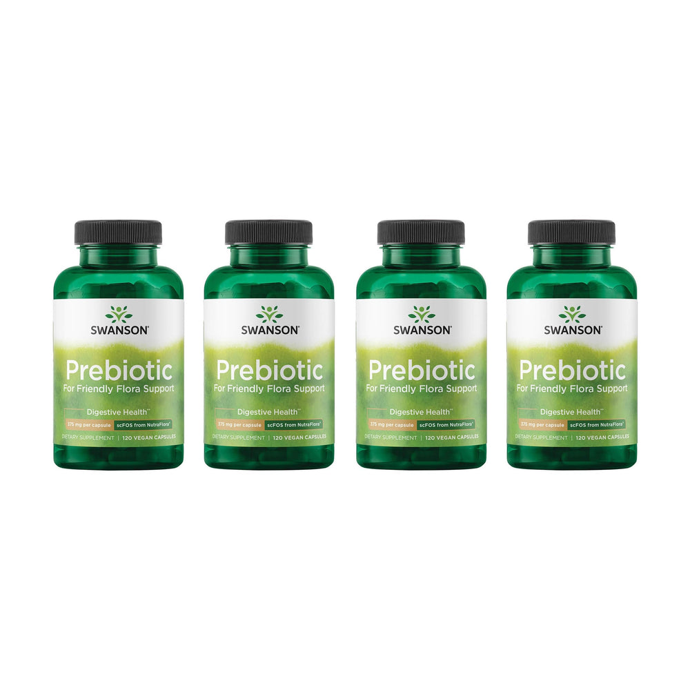 Swanson Prebiotic bottle front showing digestive health focus