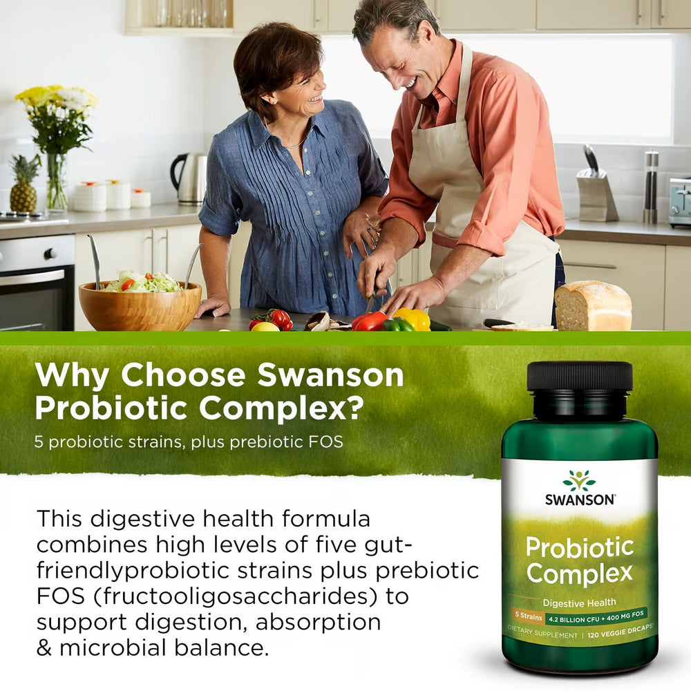 Swanson Probiotic Complex third-party-testing seal image conveys quality assurance