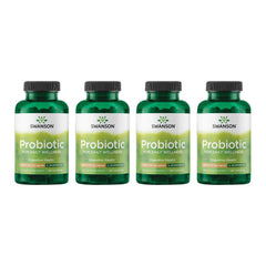 Swanson probiotic digestive health bottle supports daily gut wellness.