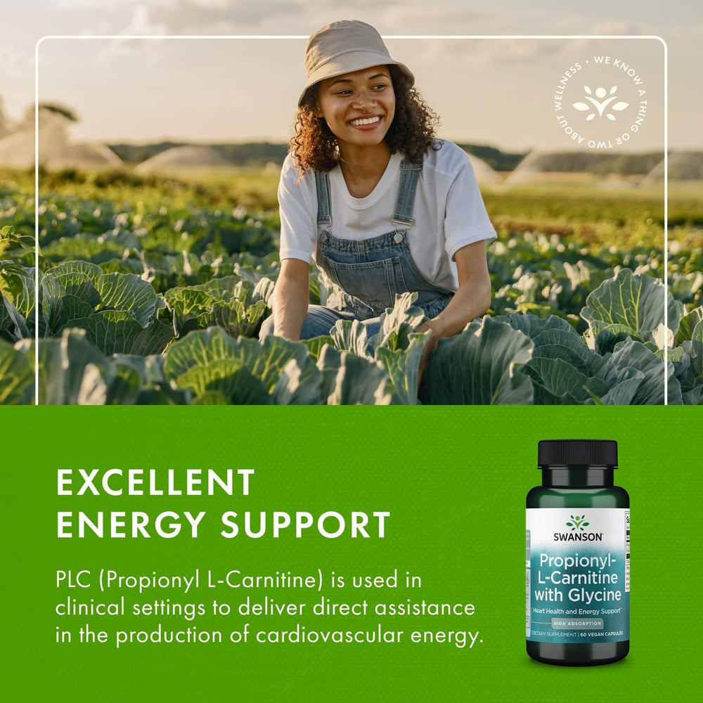 Swanson Propionyl L-Carnitine ingredients page spotlights Glycine addition.