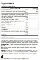 Swanson Prostate Essentials Plus capsules closeup highlights vegetarian formula.