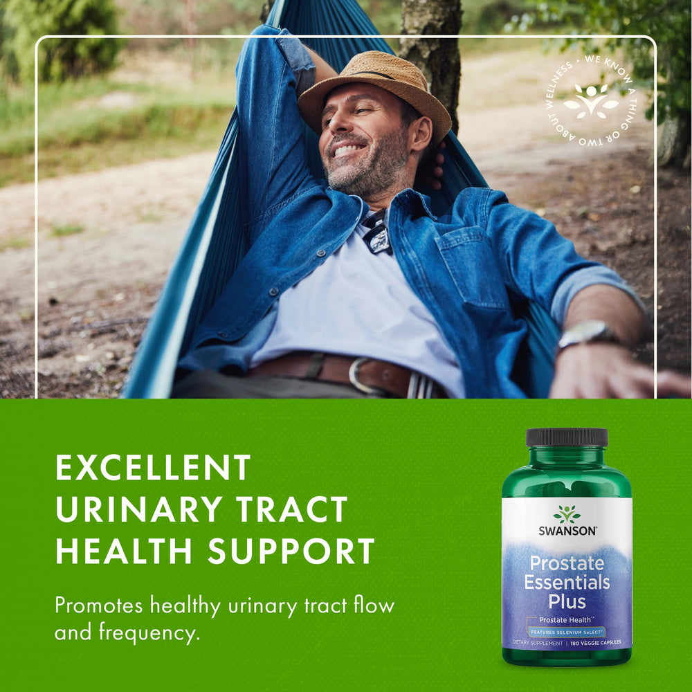 Swanson Prostate Plus two-pack image shows convenient long-term supply.