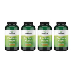 Swanson Psyllium Husk 610 mg bottle front highlighting fiber support for daily wellness