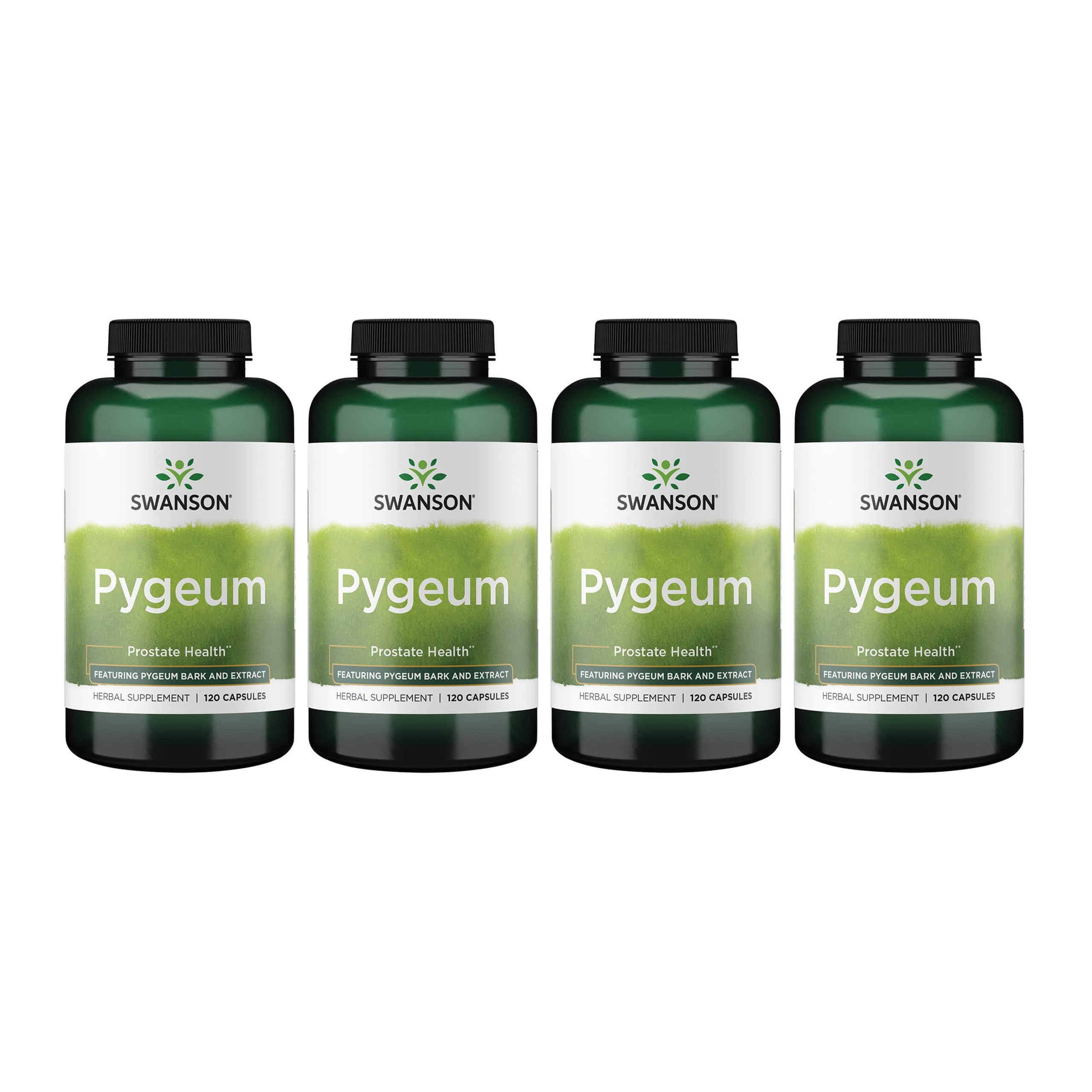 Swanson Pygeum 400 mg bottle front view for daily urinary support
