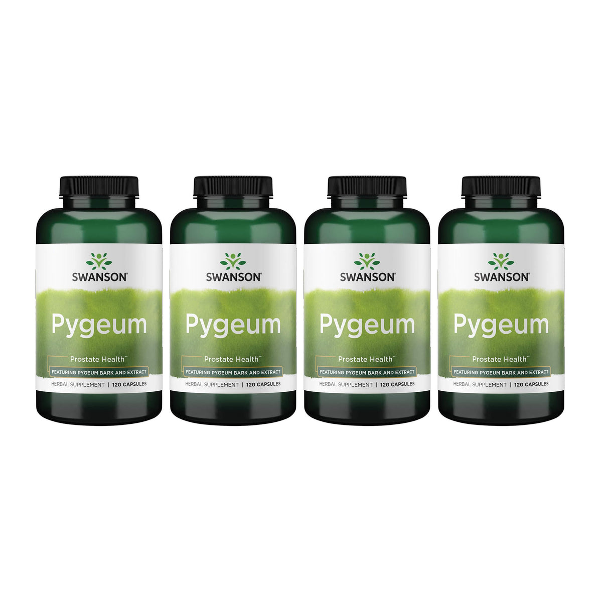 Swanson Pygeum 400 mg bottle front view for daily urinary support