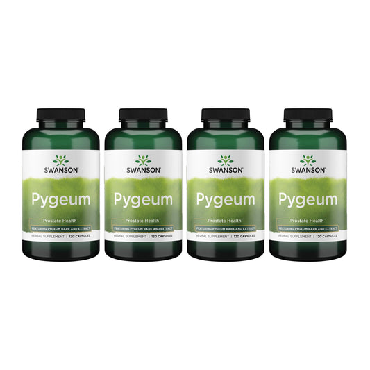 Swanson Pygeum 400 mg bottle front view for daily urinary support