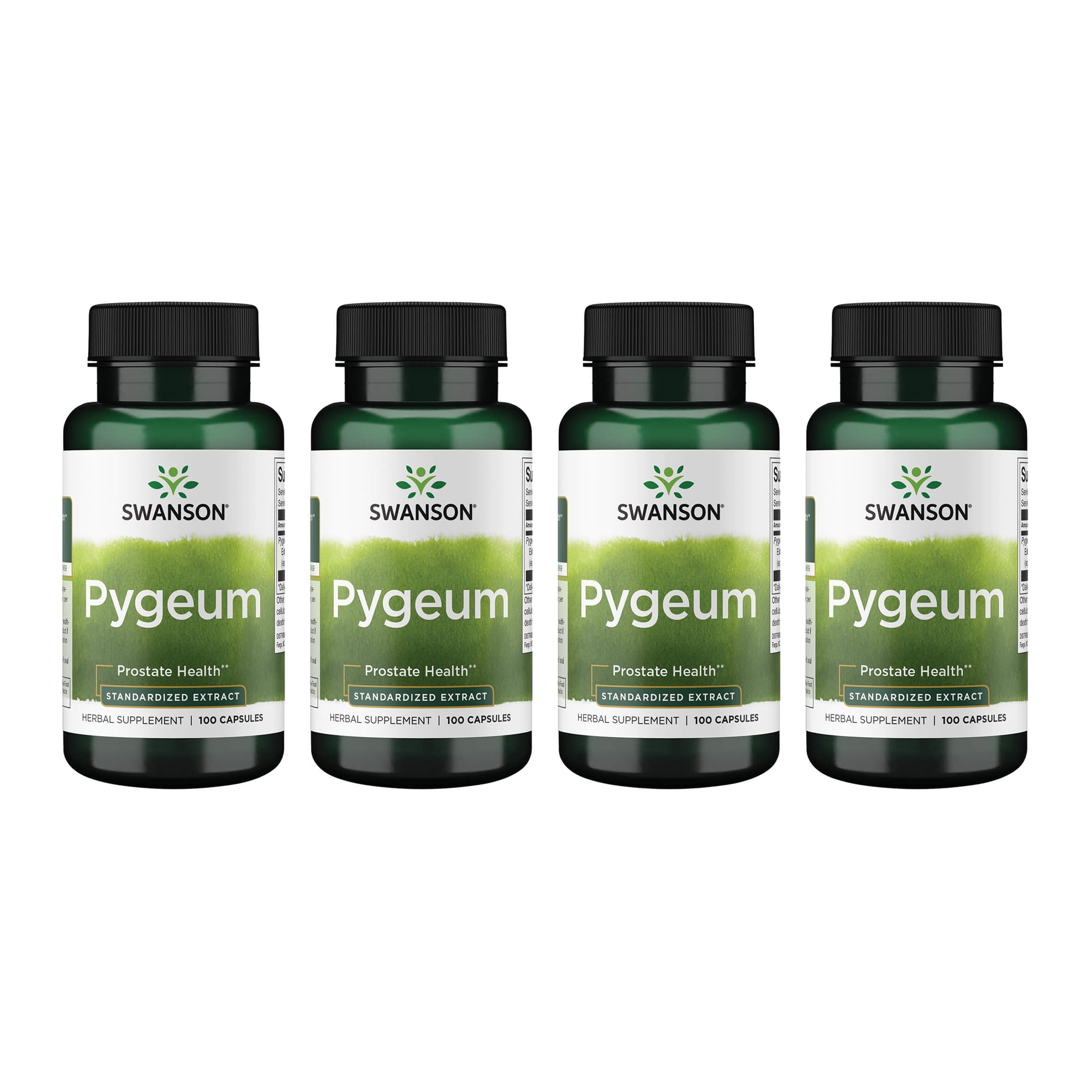 Swanson Pygeum bottle front highlighting herbal urinary support.