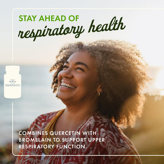 Swanson Quercetin Bromelain immune-support capsules illustrate seasonal wellness potential.