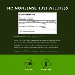 Swanson Quercetin Bromelain upper-respiratory-health capsules support clearer breathing.