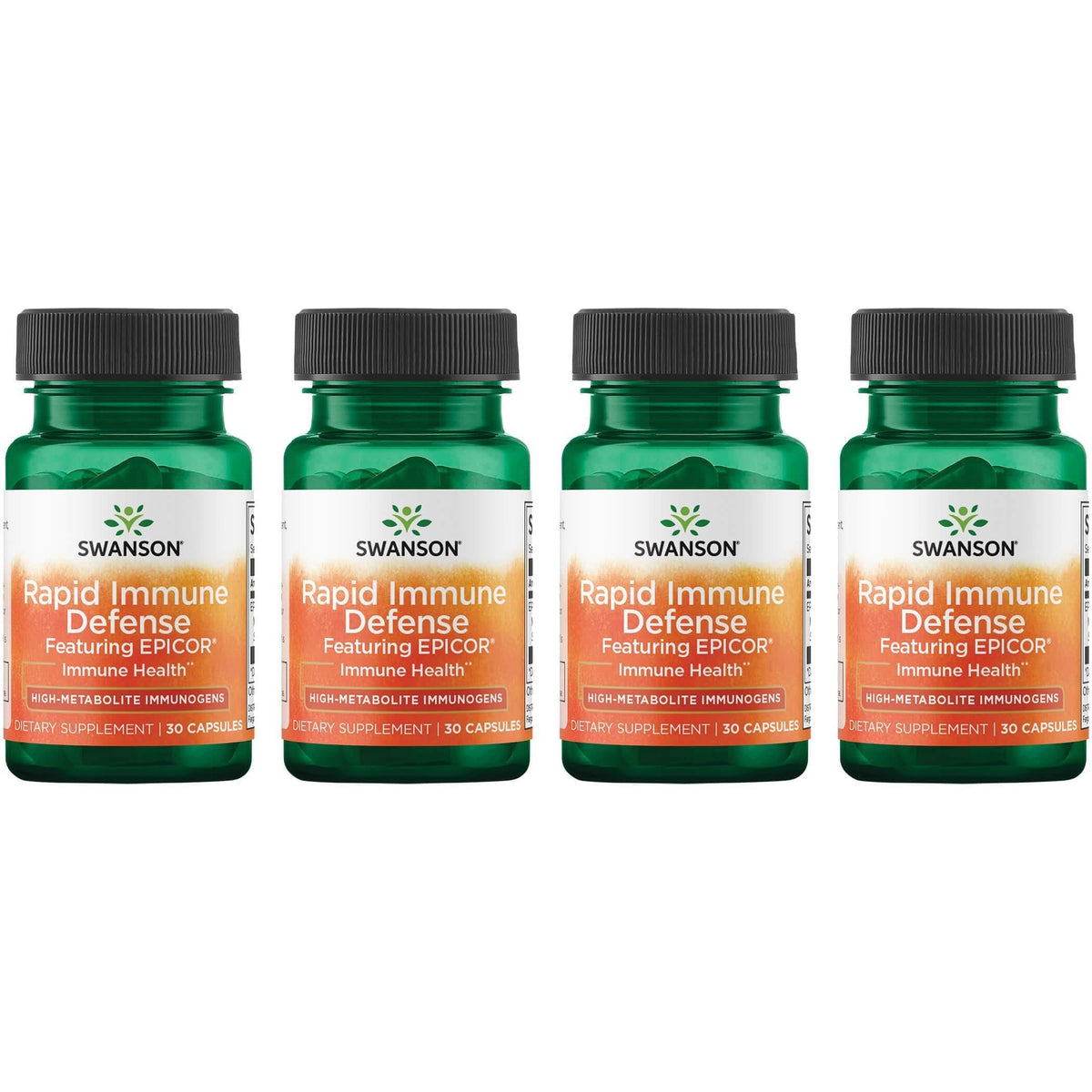 Swanson Ultra Rapid Immune Defense Epicor 500 mg bottle supports immune health during seasonal challenges