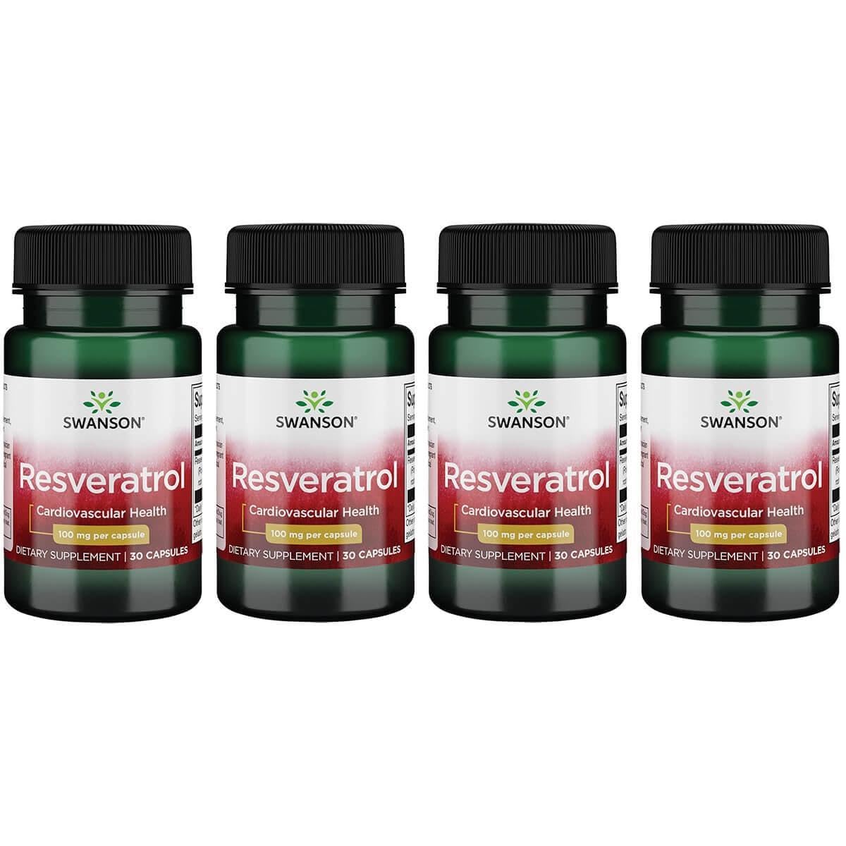 Swanson Resveratrol 100 capsules bottle for daily antioxidant support