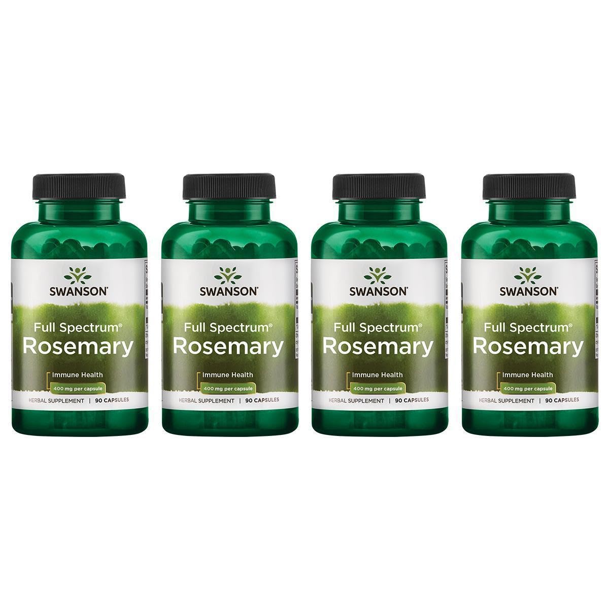 Swanson Rosemary bottle front highlighting natural immune support potential