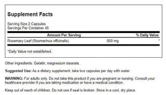 Swanson rosemary capsules close-up for daily wellness use