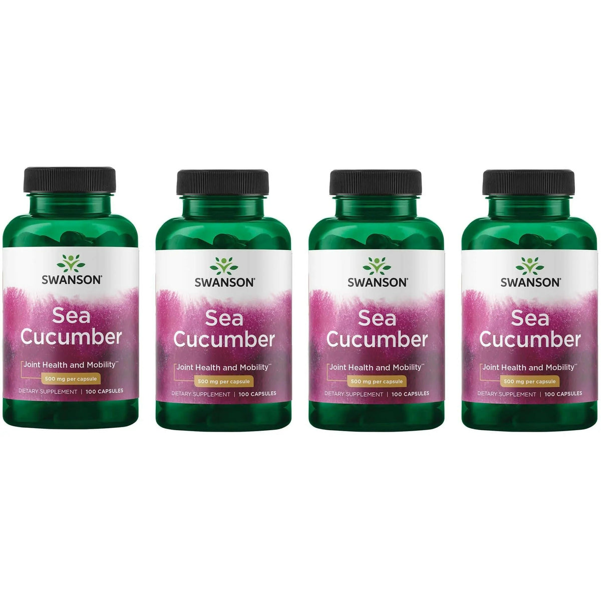 Swanson Sea Cucumber bottle packaging showing joint support for daily mobility.