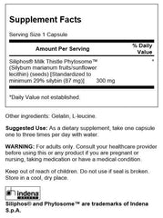 Swanson Siliphos milk thistle capsules for easy daily supplementation