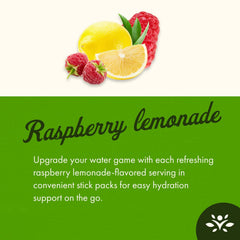Swanson Simply Hydrate Raspberry Lemonade poured into a glass for a refreshing sip.