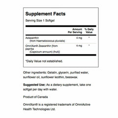 Swanson softgel capsules closeup highlighting antioxidant support for skin and eyes