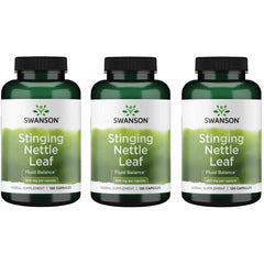 Swanson Stinging Nettle Leaf bottle with 120 capsules for daily urinary and respiratory support