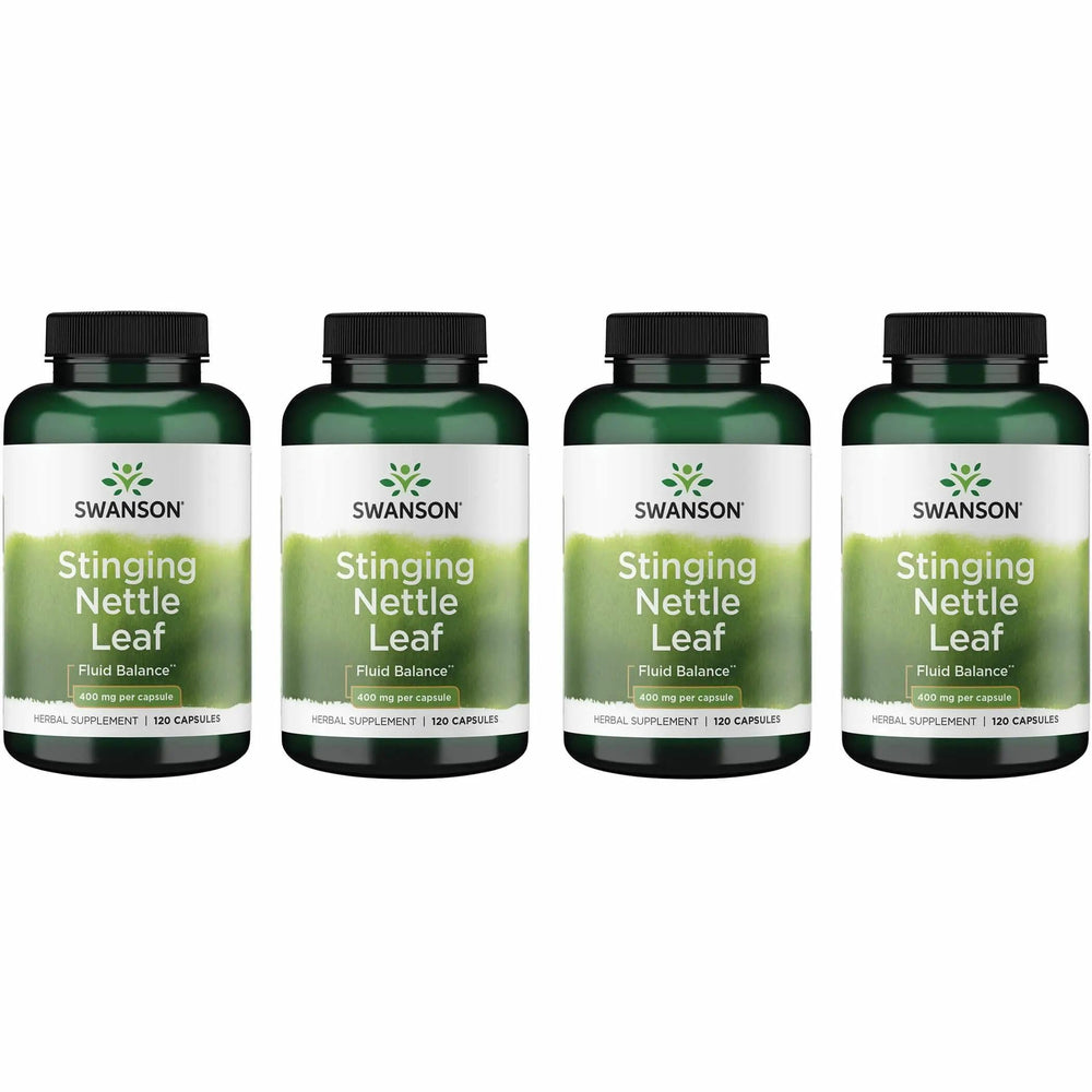 Swanson Stinging Nettle Leaf bottle for urinary and respiratory support.