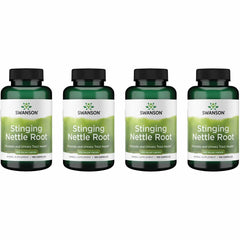 Swanson Stinging Nettle Root capsules bottle shown for daily wellness support.