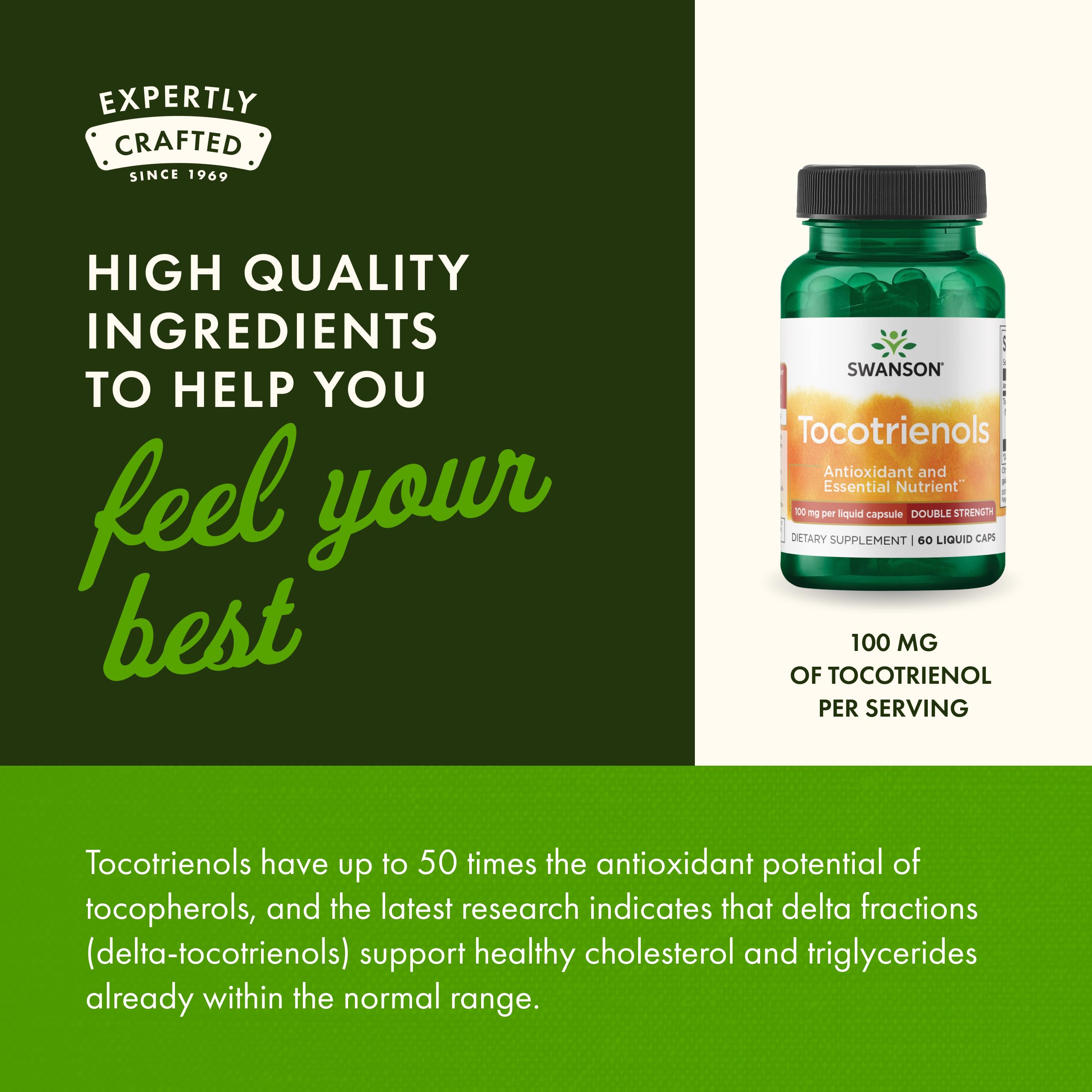 Packaging visuals emphasize delta- and gamma-tocotrienols blend.