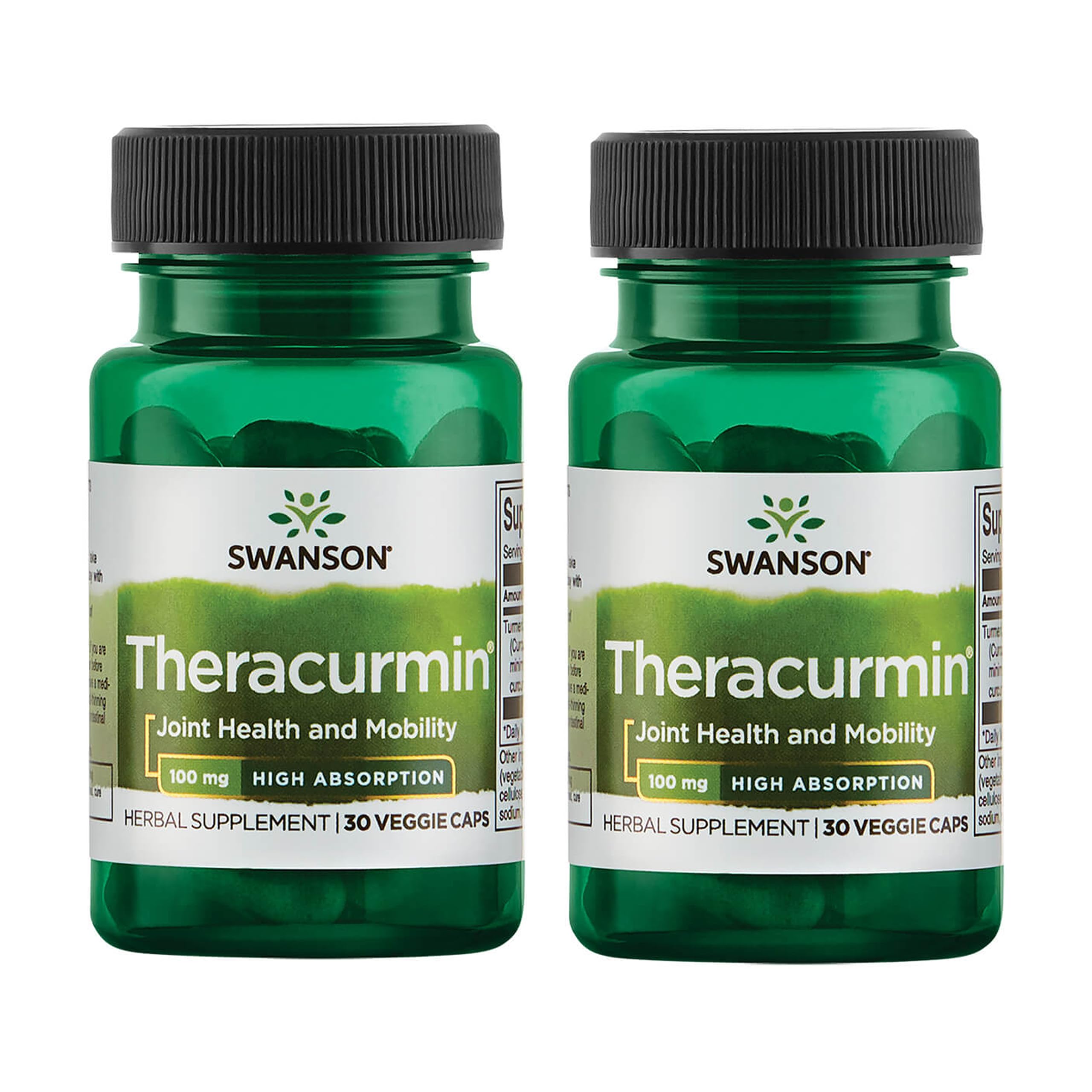 Swanson Theracurmin bottle front view promoting joint support