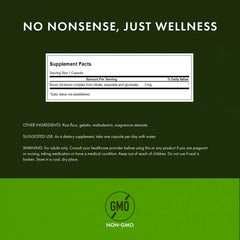 Swanson Triple Boron Complex label closeup highlighting non-GMO formulation.
