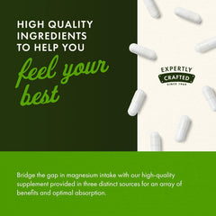 Swanson Triple Magnesium Complex three-pack box highlights value and convenience.